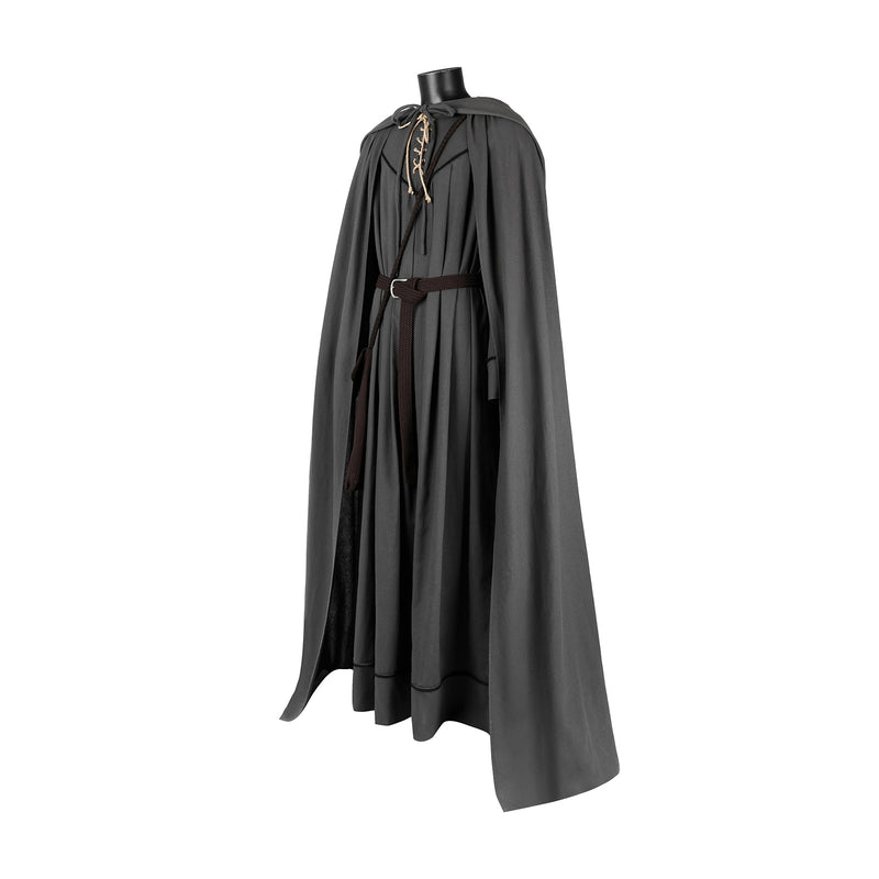 The Lord of the Rings Gandalf Cospaly Costume Grey Robe Wizard Halloween Cloak