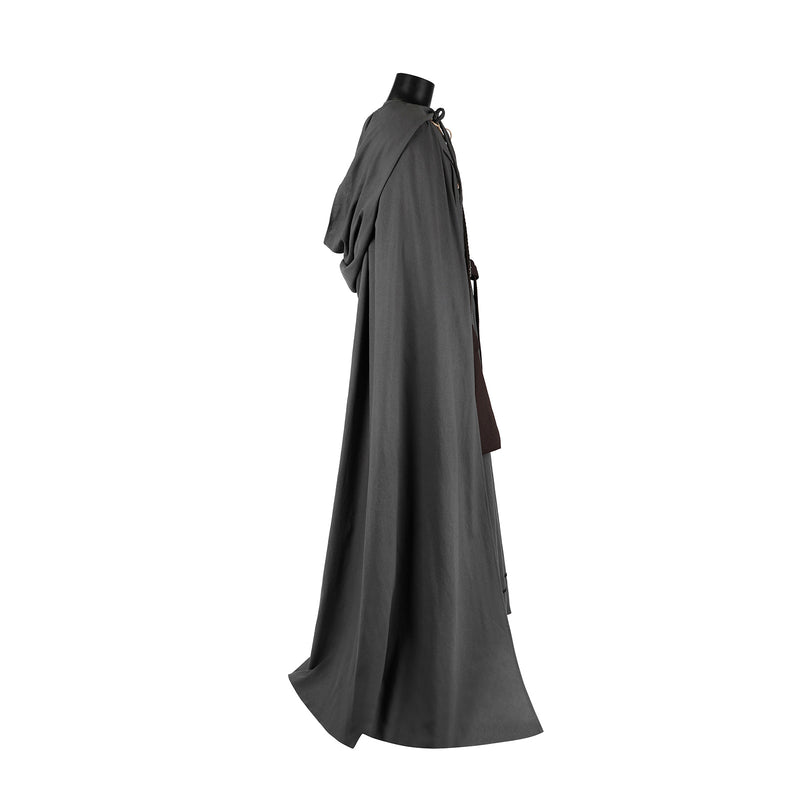 The Lord of the Rings Gandalf Cospaly Costume Grey Robe Wizard Halloween Cloak