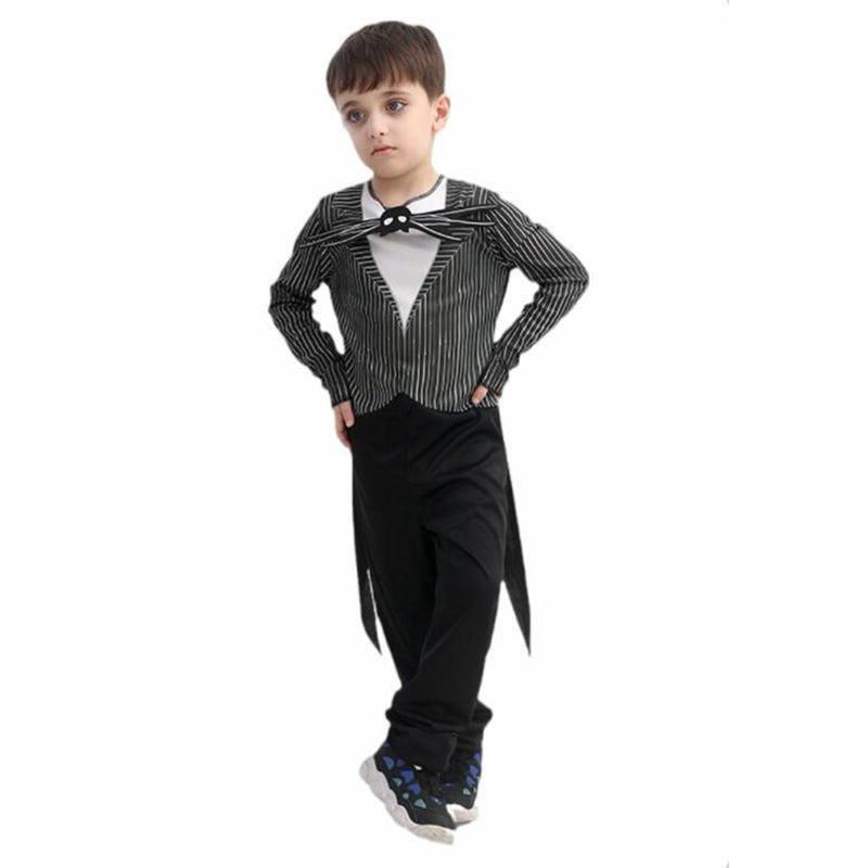 The Nightmare Before Christmas Jack Skellington Cosplay Costume Couple Clothing for Boys and Girls