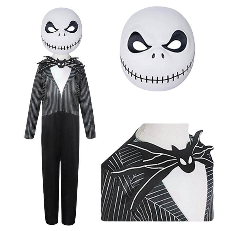 The Nightmare Before Christmas Jack Skellington Cosplay Costume Couple Clothing for Boys and Girls