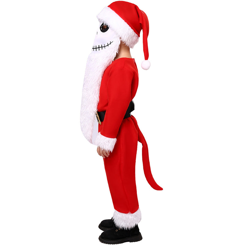 The Nightmare Before Christmas Jack Skellington Santa Claus Kids Cosplay Costume