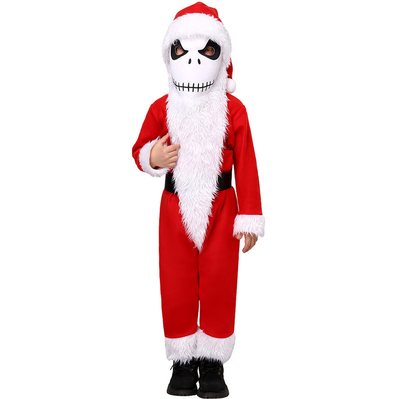 The Nightmare Before Christmas Jack Skellington Santa Claus Kids Cosplay Costume