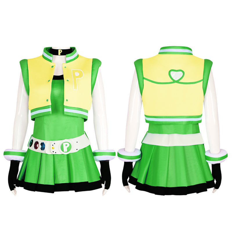 The Powerpuff Girls Cosplay Costume Blossom Bubbles Buttercup Women Skirt