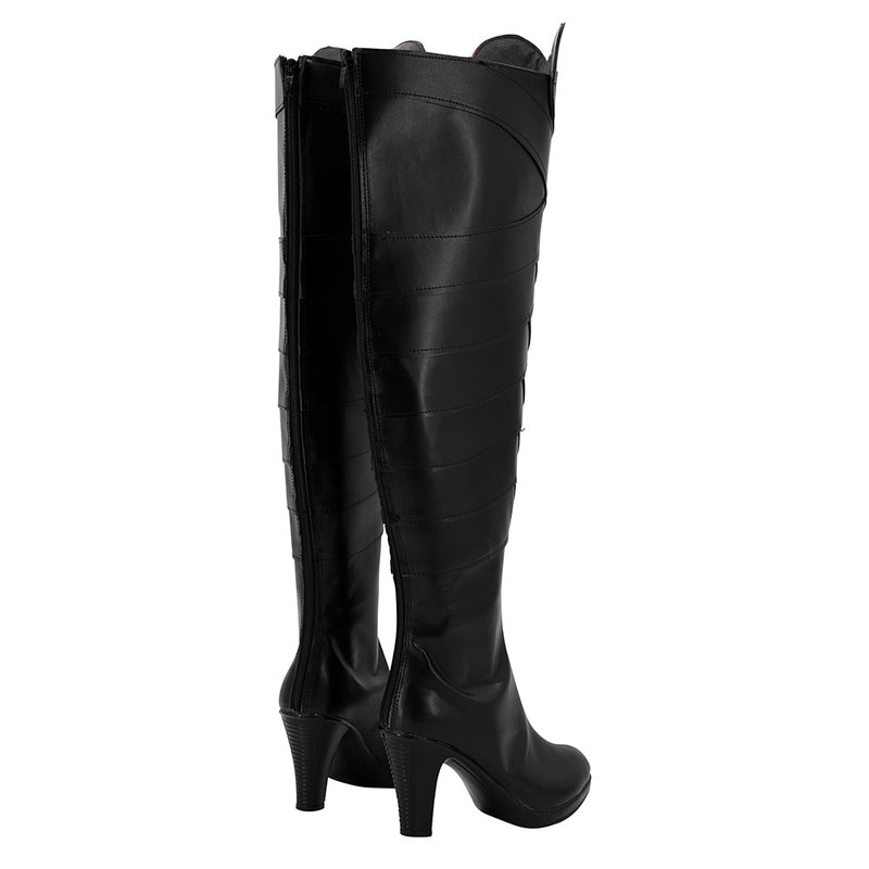 Twisted Wonderland Black Long Boots Riddle Cosplay Shoes