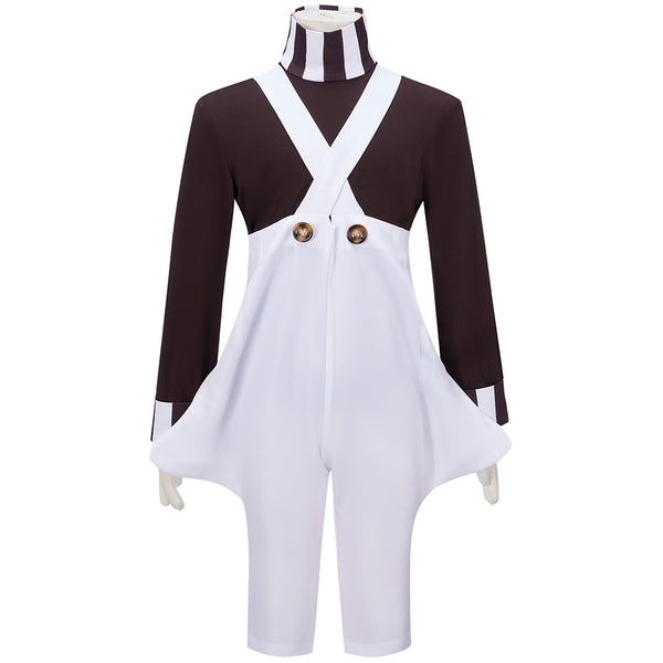 Willy Wonka & the Chocolate Factory Oompa Cosplay Costume White Cute Strap Pants