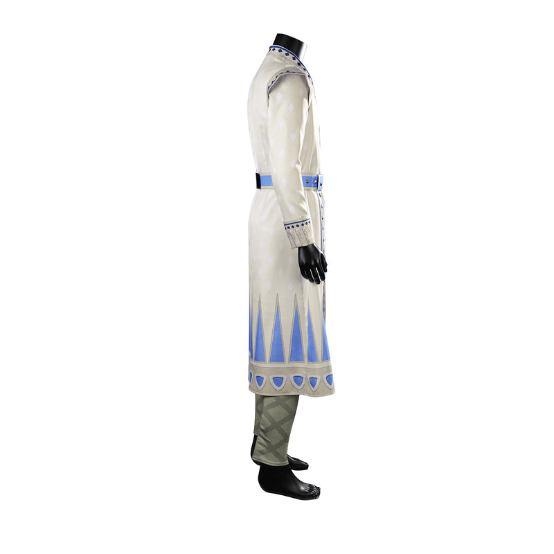 Wish King Magnifico Cosplay Costume Men White Starry Sky Cloak Palace Dress