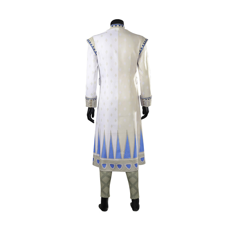 Wish King Magnifico Cosplay Costume Men White Starry Sky Cloak Palace Dress