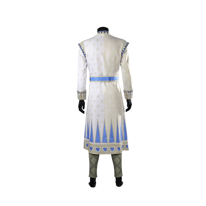 Wish King Magnifico Cosplay Costume Men White Starry Sky Cloak Palace Dress