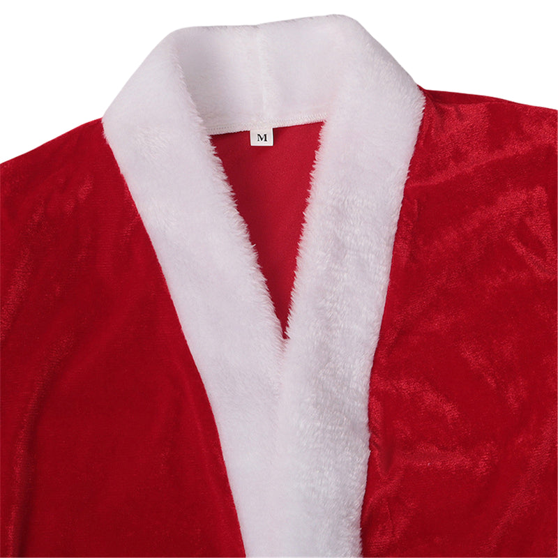 Women Christmas Party Event Cosplay Costume Red Coat Socks