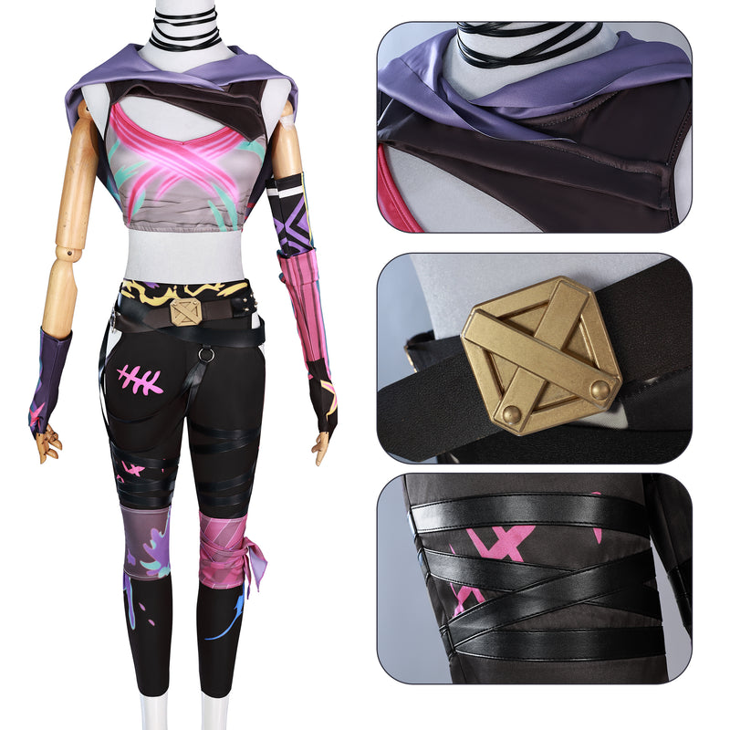 Women Game LOL Arcane League of Legends Jinx Cosplay Costume