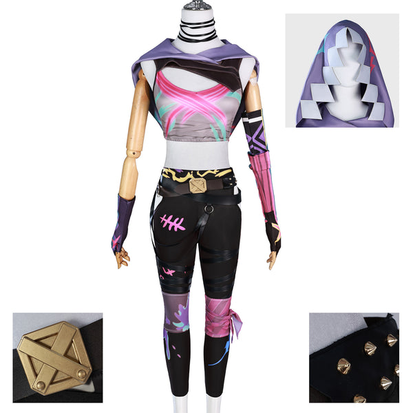 Women Game LOL Arcane League of Legends Jinx Cosplay Costume