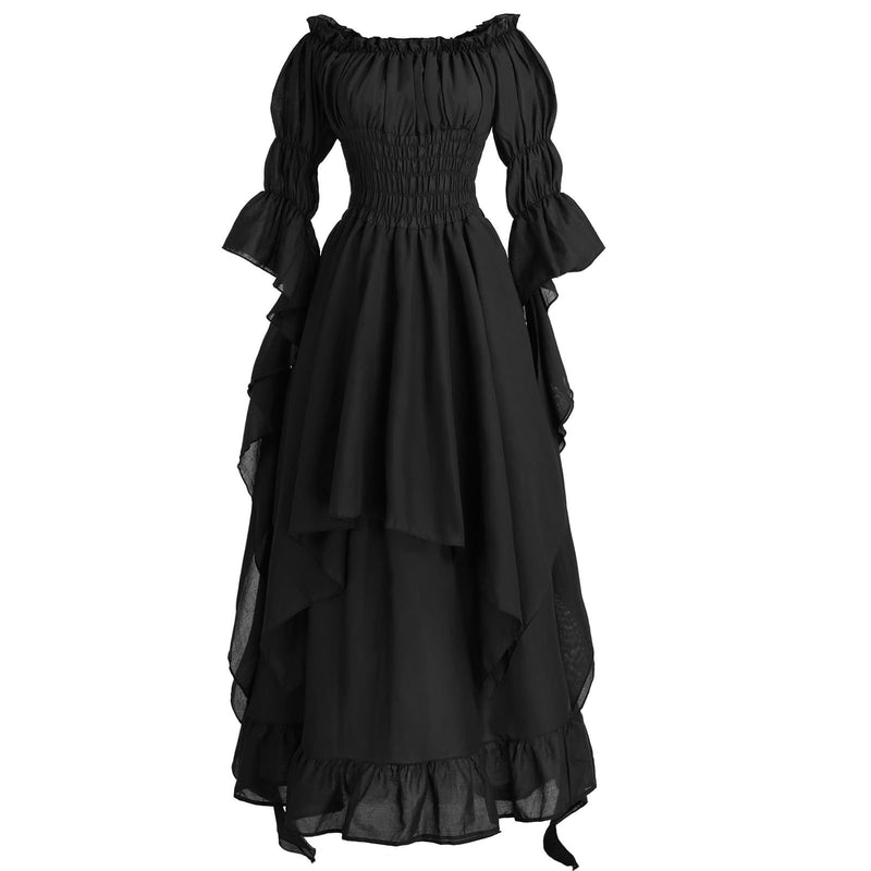 Women Gothic Witch Medieval Renaissance Costume Victorian Dress