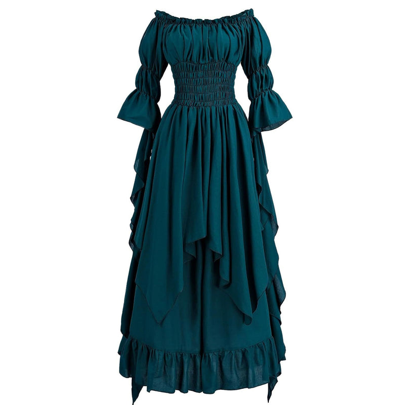 Women Gothic Witch Medieval Renaissance Costume Victorian Dress