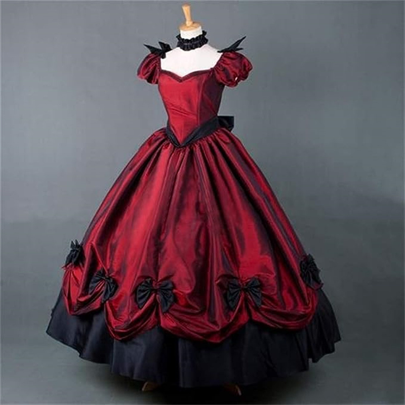 Women Southern Belle Ball Gown Gothic Victorian Rococo Dress Costume