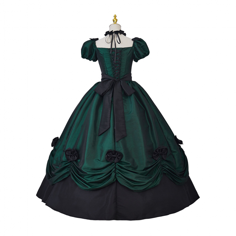 Women Southern Belle Ball Gown Gothic Victorian Rococo Dress Costume