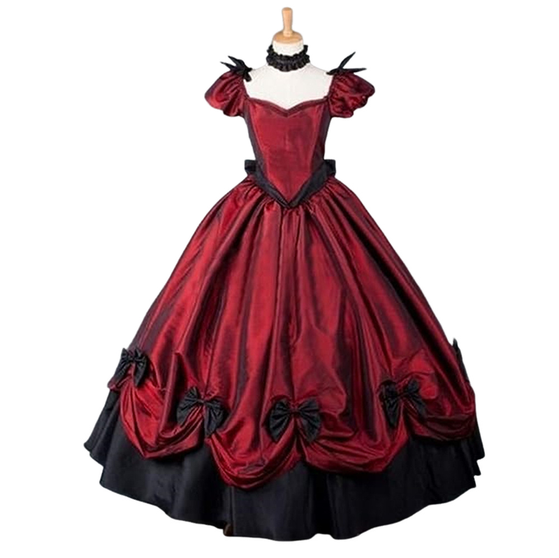 Women Southern Belle Ball Gown Gothic Victorian Rococo Dress Costume