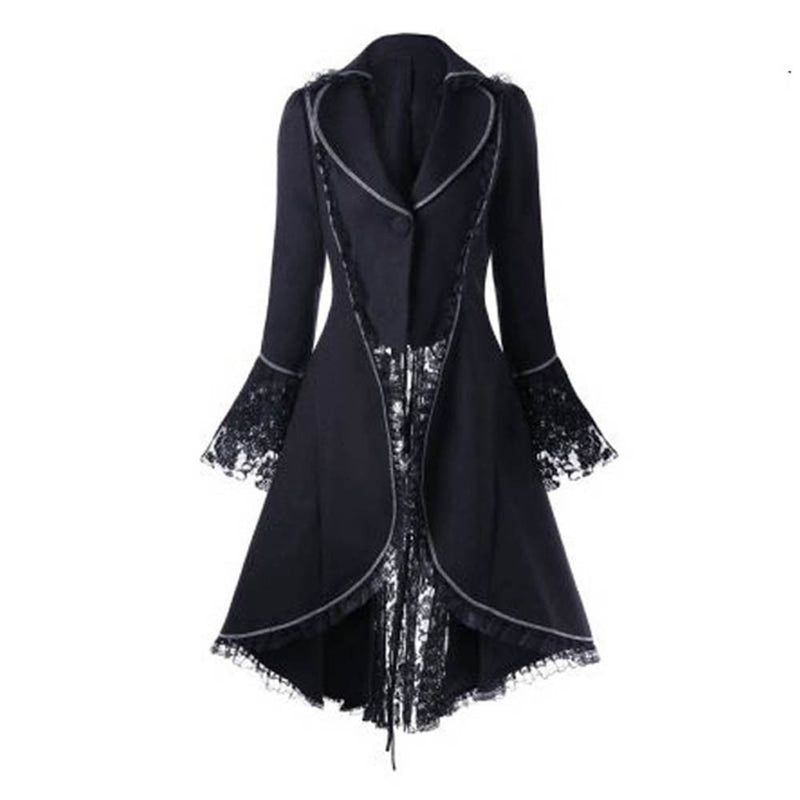 Women Steampunk Victorian Waistcoat Jacket Renaissance Goth Costume