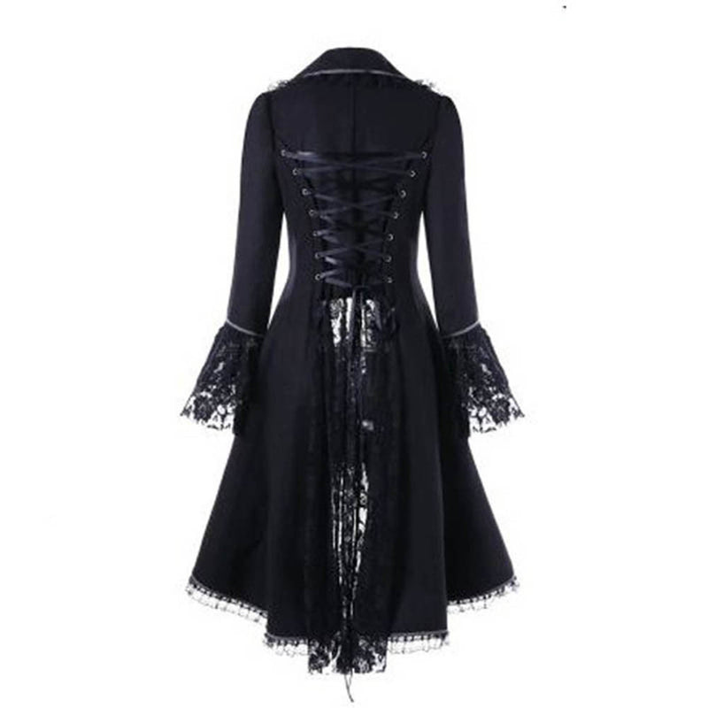 Women Steampunk Victorian Waistcoat Jacket Renaissance Goth Costume