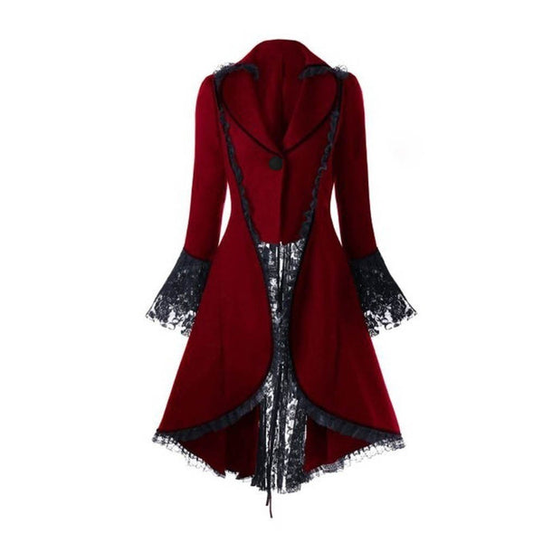 Women Steampunk Victorian Waistcoat Jacket Renaissance Goth Costume