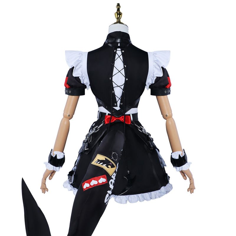 Zenless Zone Zero Ellen Joe Cosplay Costume Maid Dress Tail