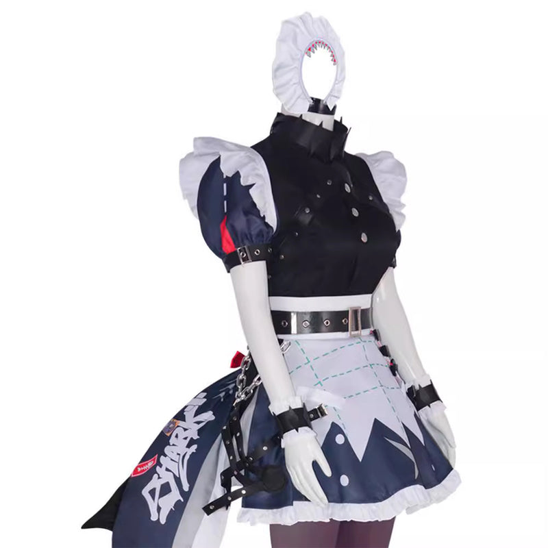 Zenless Zone Zero Ellen Joe Cosplay Costume Maid Clothing Shark Tail Uniform