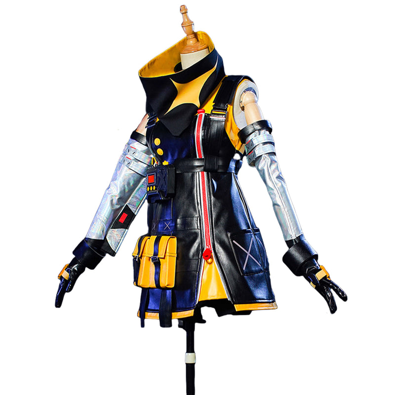 Zenless Zone Zero Soldier 11 Cosplay Costume PU Skirt Women Work Clothes laser Suit