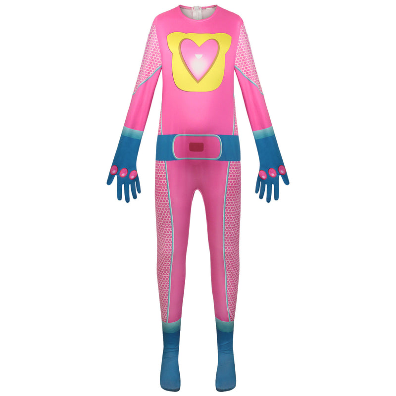 Children SuperKitties Cosplay Bodysuit Anime Super Cat Performance Costume